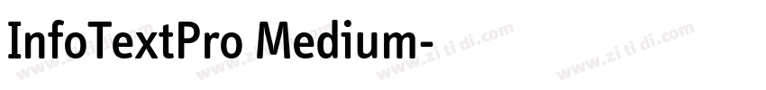 InfoTextPro Medium字体转换
